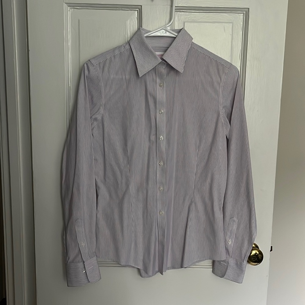 Brooks Brothers Tailored Fit Non Iron Striped Blouse